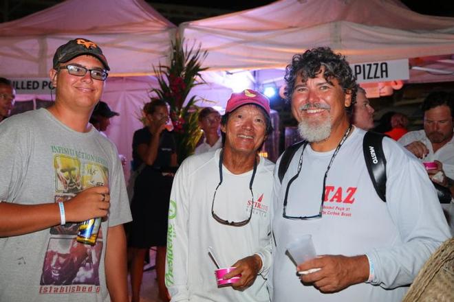 Antiguan sailor, Bernie Evan Wong (centre) has raced in every edition of the RORC Caribbean 600 © RORC / Tim Wright / Photoaction.com